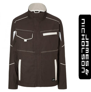 James & Nicholson Color Style Munkás Kabát/Dzseki Barna