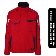 Kép betöltése a galériamegjelenítőbe: James &amp; Nicholson Color Style Munkás Kabát/Dzseki Piros
