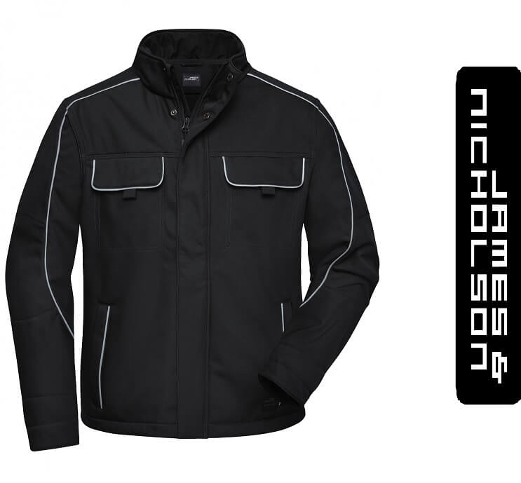 James & Nicholson Solid Style Munkás Kabát/Dzseki Fekete