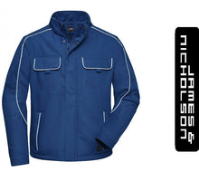 Kép betöltése a galériamegjelenítőbe: James &amp; Nicholson Solid Style Munkás Kabát/Dzseki KirályKék
