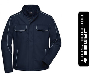 James & Nicholson Solid Style Munkás Kabát/Dzseki SötétKék